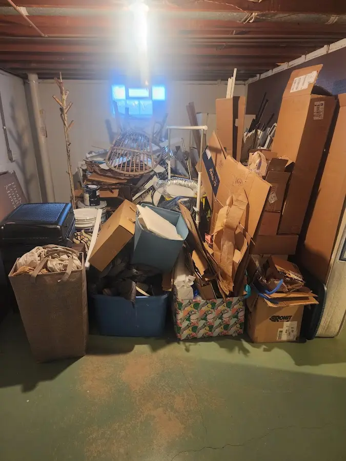 Roll-off dumpster container at job site for Construction Dumpster Rental in St. Paul Park